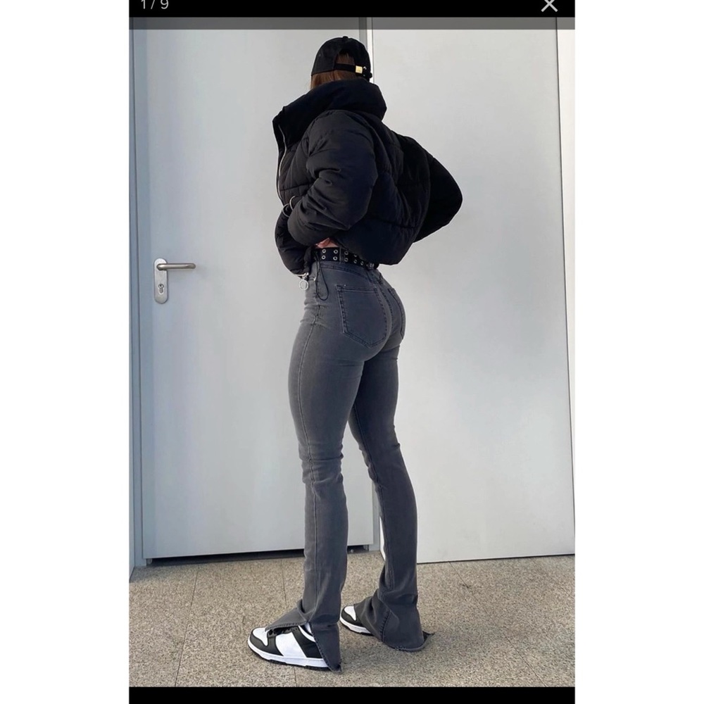 Tall side split skinny jeans